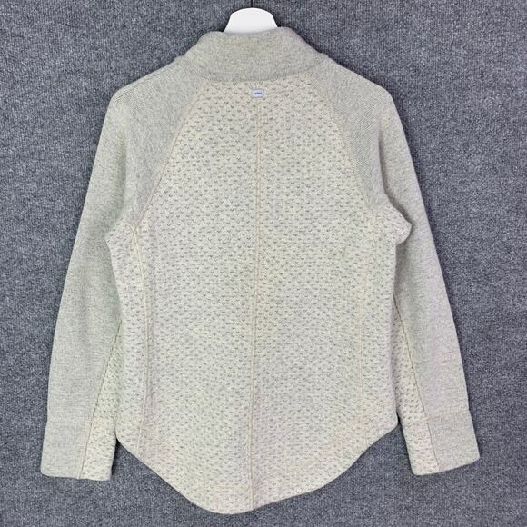 prAna FROZEN FALLS SWEATER IN PEBBLE GREY Size Medium women’s - Picture 3 of 9